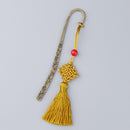 Exquisite Chinese Metal Bookmarks with Tassel Book Mark Book Supplies