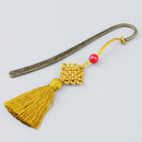 Exquisite Chinese Metal Bookmarks with Tassel Book Mark Book Supplies