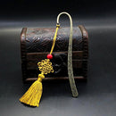 Exquisite Chinese Metal Bookmarks with Tassel Book Mark Book Supplies