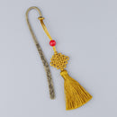 Exquisite Chinese Metal Bookmarks with Tassel Book Mark Book Supplies