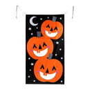 Halloween Pumpkin Hanging Toss Game Bean Bags Adults Kids Party Decor Props