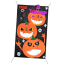Halloween Pumpkin Hanging Toss Game Bean Bags Adults Kids Party Decor Props