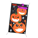 Halloween Pumpkin Hanging Toss Game Bean Bags Adults Kids Party Decor Props