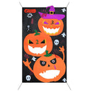 Halloween Pumpkin Hanging Toss Game Bean Bags Adults Kids Party Decor Props
