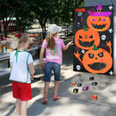 Halloween Pumpkin Hanging Toss Game Bean Bags Adults Kids Party Decor Props