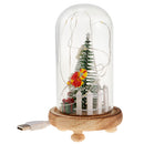 USB Glass Cover Led Micro Landscape Lights Creative Christmas Decoration New Year Gift Ornament