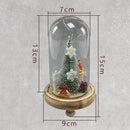 USB Glass Cover Led Micro Landscape Lights Creative Christmas Decoration New Year Gift Ornament