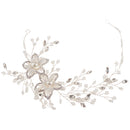 Wedding Headband Silver Bride Headpiece Pearl Bridal Hair Accessories Party Prom Hairband