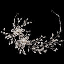 Wedding Headband Silver Bride Headpiece Pearl Bridal Hair Accessories Party Prom Hairband