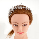 Wedding Headband Silver Bride Headpiece Pearl Bridal Hair Accessories Party Prom Hairband