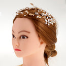 Bride Wedding Vine Headband Pearl Hairband Bridal Hair Accessory for Women
