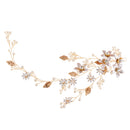 Bride Wedding Vine Headband Pearl Hairband Bridal Hair Accessory for Women