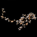 Bride Wedding Vine Headband Pearl Hairband Bridal Hair Accessory for Women