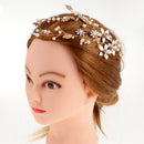 Bride Wedding Vine Headband Pearl Hairband Bridal Hair Accessory for Women