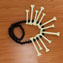 Unisex Bones Necklace Beads Chain Punk Halloween Jewelry Party Fancy Dress