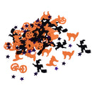 Halloween Metalic Confetti Table Sprinkles - Witch Pumpkin Star Style Party Decoration