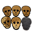 6pcs Skull Head Sequins Embroidery Patch Clothes Fabric Applique Sticker DIY