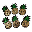 6pcs Pineapple Sequins DIY Sew Appliques Stickers Embroidery Patches Cloth
