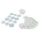 Pack of 24 Cute Baby Carriage Pacifier Design Paper Cupcake Topper & Cake Wrapper Decor Set