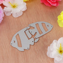 Cute Romantic Kissing Fish Steel Cutting Dies Stencil Scrapbooking Templates Embossing Card Decor Tools