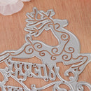 Christmas Elk Metal Cutting Dies Stencil For Scrapbooking DIY Card Making