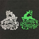 Christmas Elk Metal Cutting Dies Stencil For Scrapbooking DIY Card Making