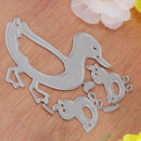 Cute Ducks Steel Cutting Dies Stencil Scrapbooking Templates Embossing Card Decor Tools