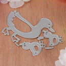 Cute Ducks Steel Cutting Dies Stencil Scrapbooking Templates Embossing Card Decor Tools