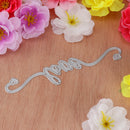 Children Metal Cutting Dies Stencil For Scrapbooking DIY Card Making "Love"