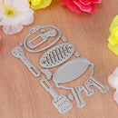 Metal Cutting Dies Stencil For Scrapbooking DIY Card Making Picnic Set Kit