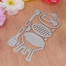Metal Cutting Dies Stencil For Scrapbooking DIY Card Making Picnic Set Kit