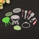 Metal Cutting Dies Stencil For Scrapbooking DIY Card Making Picnic Set Kit