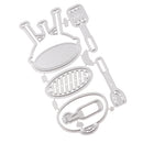Metal Cutting Dies Stencil For Scrapbooking DIY Card Making Picnic Set Kit