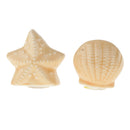 Ceramic Starfish Shell Spice Salt Pepper Mesh Shaker Jar Container