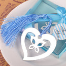 Vintage Love Heart Tassel Fringed Bookmarks Metal Bookmarks Gift Favor