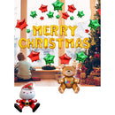 Merry Christmas Party Foil Balloon Xmas Tree Bear Santa Star Mylar Balloons Kits