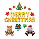 Merry Christmas Party Foil Balloon Xmas Tree Bear Santa Star Mylar Balloons Kits