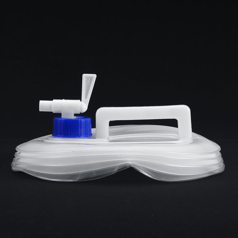 3-15L Transparent Collapsible Water Bucket PE Plastic Travelling Camping Pump