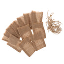 12pcs Rustic Hessian Jewelry Pouch Drawstring Gift Bag Wedding Gift Favor