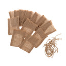 12pcs Rustic Hessian Jewelry Pouch Drawstring Gift Bag Wedding Gift Favor