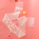 Fashion Flower Tulle Headband Wrap Scarf Ties Woman Bridal Lace Hair Accessories