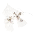 Wedding Bridal Veil Crystal Flower Headband Headpiece Hairband Hair Costume