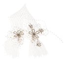 Wedding Bridal Veil Crystal Flower Headband Headpiece Hairband Hair Costume