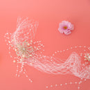 Wedding Bridal Veil Crystal Flower Headband Headpiece Hairband Hair Costume