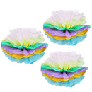 3 Pieces Unicorn Paper Flower Ball DIY Birthday Party Backdrops Decor Props
