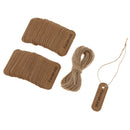 100pcs Handmade Vintage Kraft Paper Hanging Gift Tag Labels Christmas Party