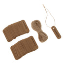 100pcs Handmade Vintage Kraft Paper Hanging Gift Tag Labels Christmas Party