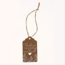 50pcs Thank You Kraft Paper Hanging Gift Tag Labels Wedding Party Favors