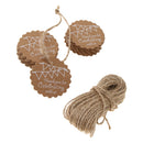 50pcs Thank You For Celebrating With Us Kraft Paper Hanging Gift Tag Labels
