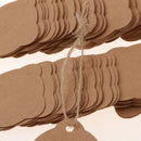 100pcs Square Kraft Paper Gift Wrap Tag Label Card Party Favor DIY